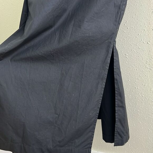 New Everlane The Supima® Cotton Short-Sleeve Shirt Dress in Black Size 12 - Picture 10 of 13